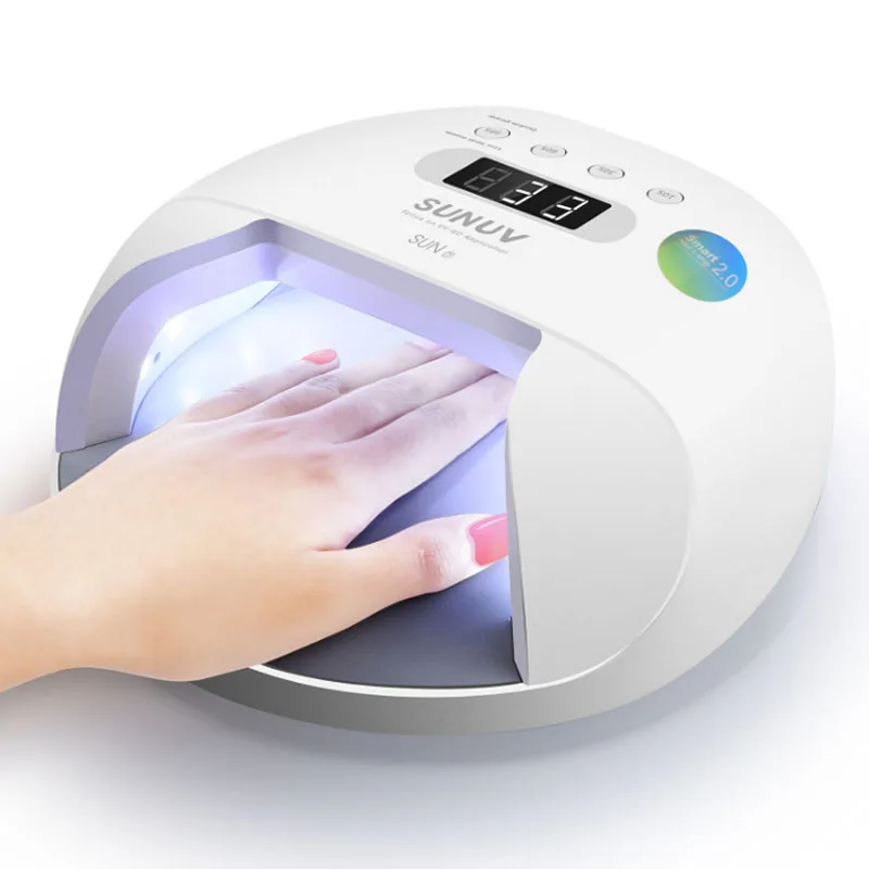 

SUN7 48W Nail Lamp UV LED Double Light Source Nail Dryer Machine with Smart Timer Memory and Sensor For Curing All Type