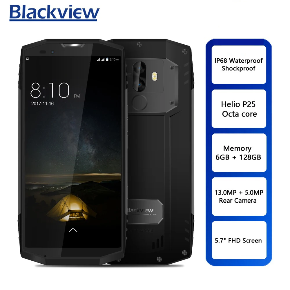 Blackview BV9000 Pro IP68 водонепроницаемый смартфон Helio P25 Octa Core 6 ГБ + 128 5 7 &quotFHD мобильный