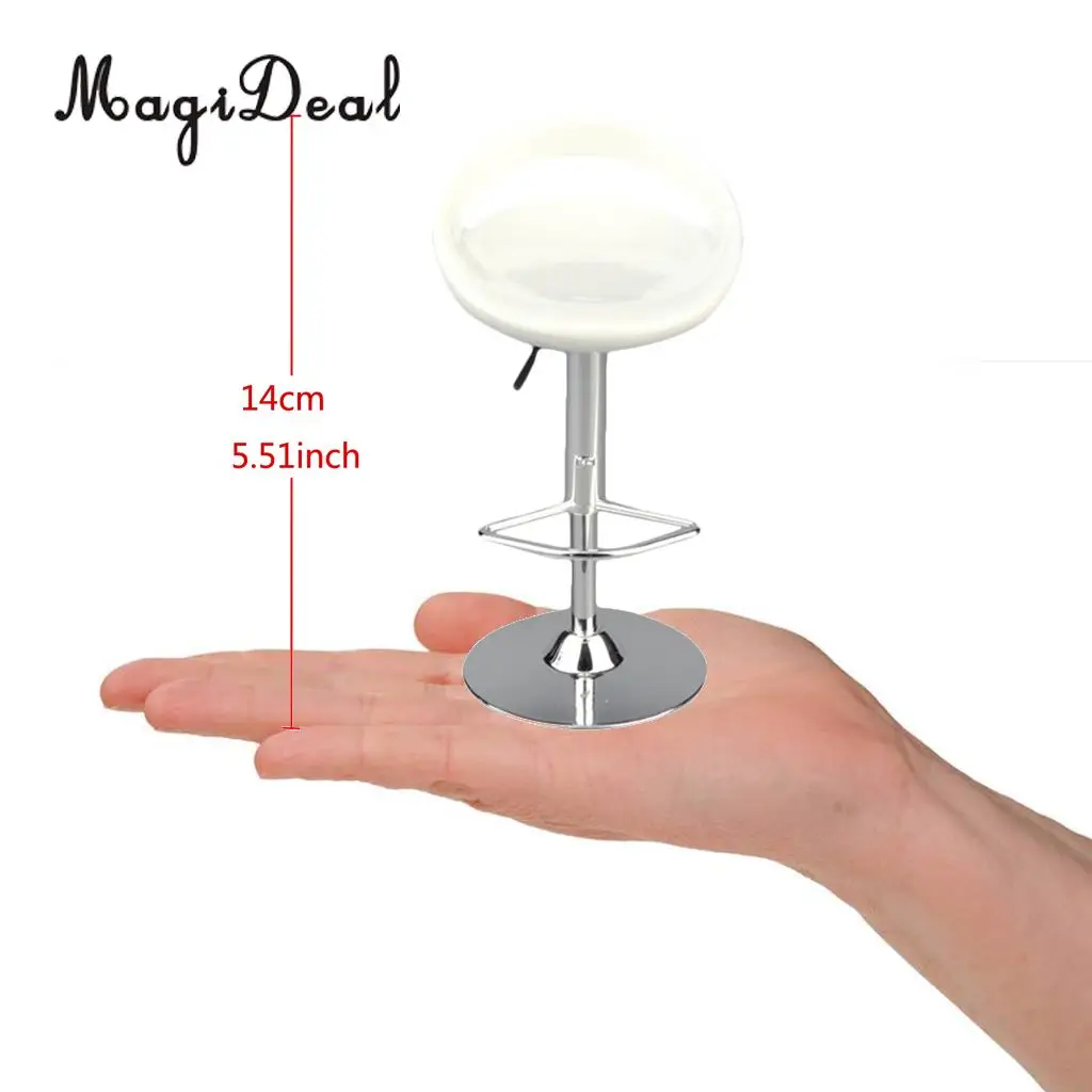 MagiDeal 1/6 Scale Dollhouse Round Swivel Chair Pub Bar Stool Furniture Decor for 12 Inch Action Figure Dolls Acce Toy 6x14cm MagiDeal 1/6 Scale Dollhouse Round Swivel Chair Pub Bar Stool Furniture Decor for 12 Inch Action Figure Dolls Acce Toy 6x14cm