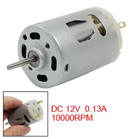 

Uxcell(R) Hot Sale 1Pcs DC 12V 10000RPM 0.13A Mini Electric Motor for DIY Toys Project