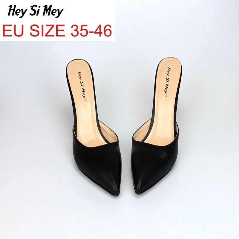 

Big Size 35-46 shoes woman 7cm high heels sandals women fashion heels slippers women shoes sapato feminino zapatos mujer