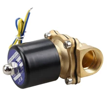 BIFI-2W-200-20 3/4 дюймов Латунь Электромагнитный клапан воды Воздух Топливо N/C AC/DC 12V