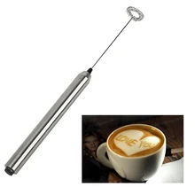 Eléctrica Batidor de Huevos de acero inoxidable Batidor de Leche Para Espumar Cappuccino Bobina Té Café Espuma Fabricante de Batido Mezclador Herramienta de la Cocina