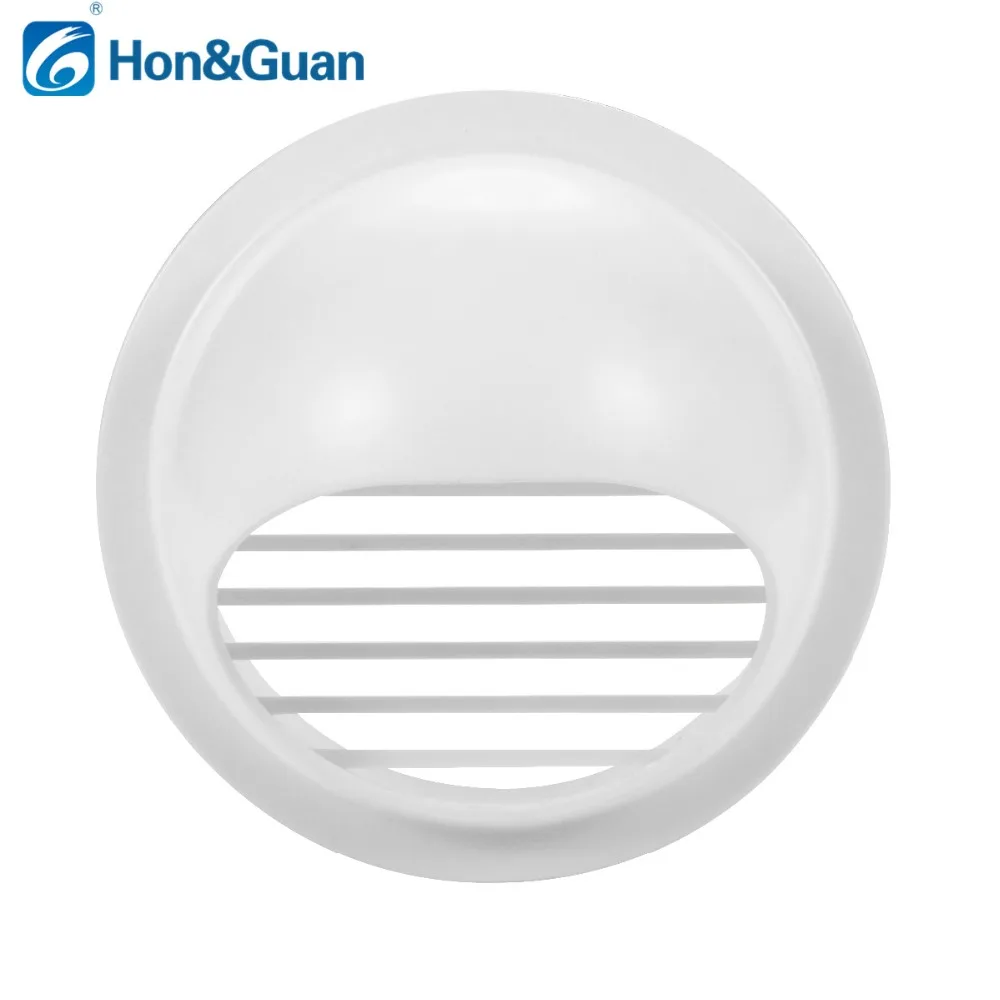 100/150mm Round Wall Air Vent Outlet Cover Bathroom Ducting Ventilation Exhaust Grille Cover ABS  White 4/6 inch High Quality