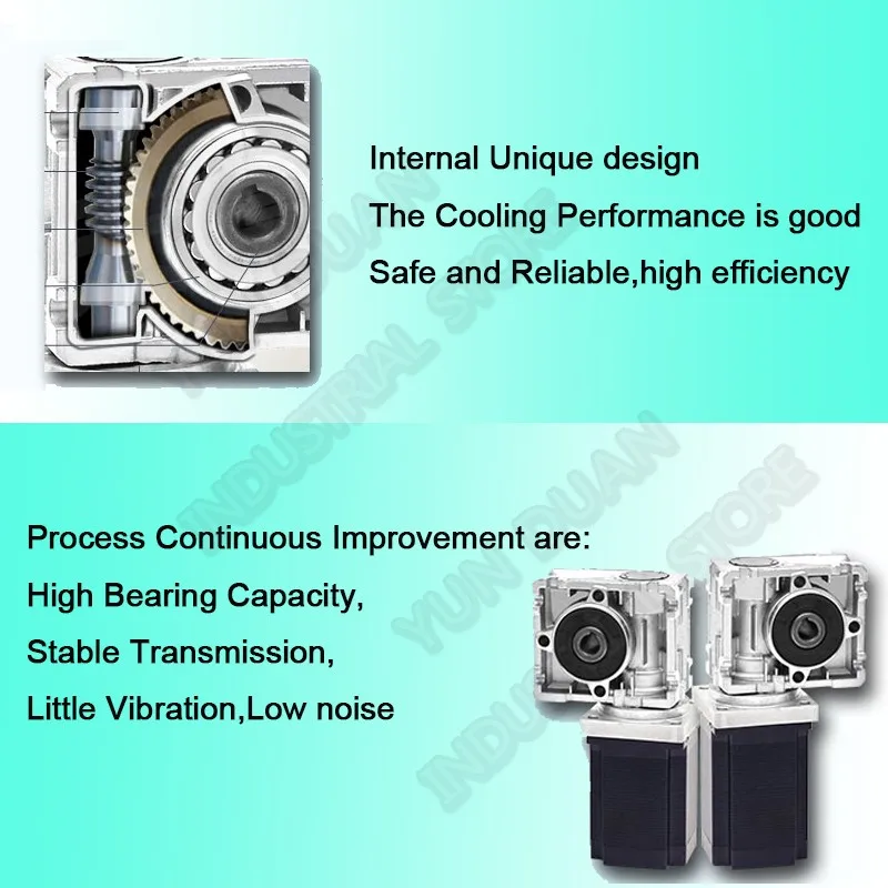 Червячный редуктор RV030 Скорость редуктор Ratio50: 1~ 80: 1 Nema23 шаговый двигатель 100 мм 2.5NM DM556 диск 5.6A комплект преобразования 90 градусов