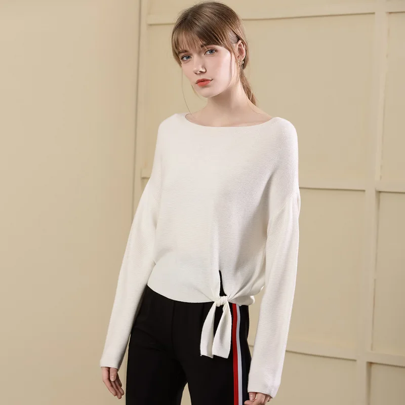 Solid elastic knit bat sleeve loose pullovers sweater shirts 2018 new long sleeve women autumn sweater Solid elastic knit bat sleeve loose pullovers sweater shirts 2018 new long sleeve women autumn sweater