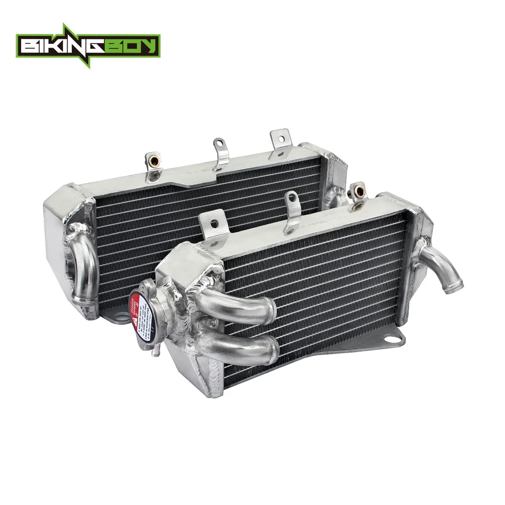 

BIKINGBOY MX Offroad Full Set Aluminum Alloy Engine Water Cooling Radiators For HONDA CRF 450 R X 2017 17 CRF450R CRF450X 2017