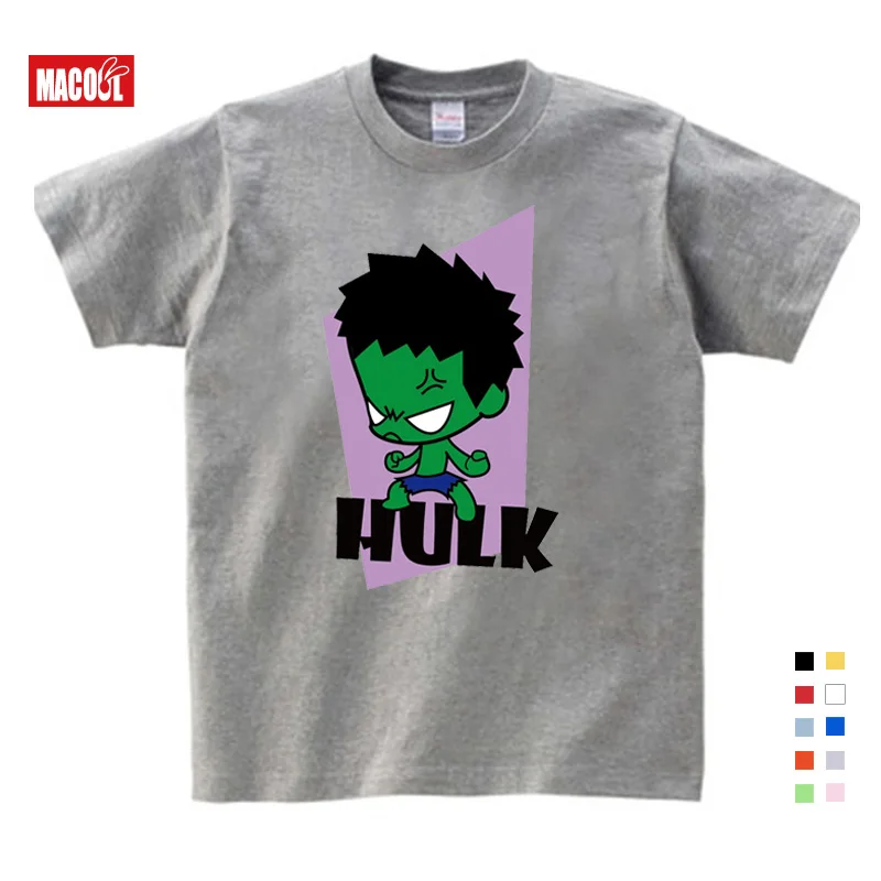 2019 Boy TShirt Superman Batman Captain America The Flash Marvel Movie Men Cosplay Girls T-Shirts Gifts for Children's Birthday