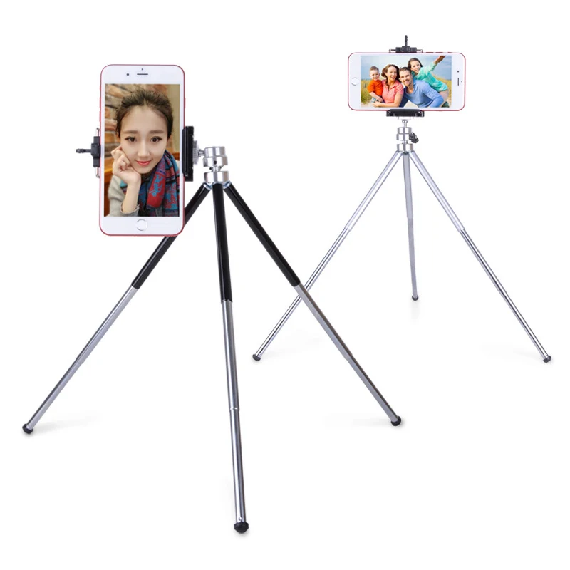 

Bluetooth Remote for Iphone Xiaomi Samsung Android Mobile Phones Metal Mini Tripod with Holder Tripod for Gopro DV SLR Cameras