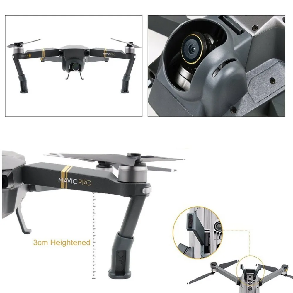 DJI аксессуары для Mavic комплект, бленда, посадки Шестерни, пропеллеры, 4 шт. складной 8331 для DJI Mavic Pro и Mavic Pro Platinum