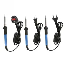60 Вт Электрический паяльник Набор Регулируемая температура паяльная станция Электрический паяльник комбинированный набор сварочный инструмент