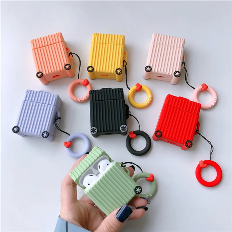 

For Airpods Funny Cartoon For Airpods Case Candy Colorful Silicone Bluetooth Wireless Earphone Case for iphone Airpods Bags case