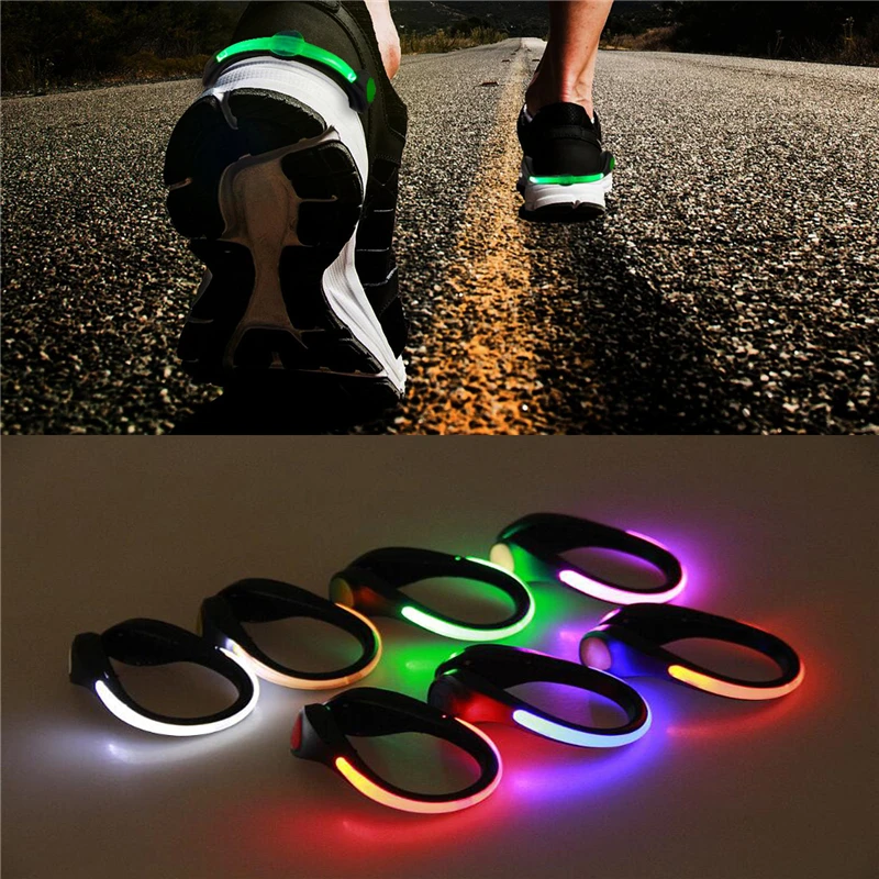 Dropship Running Light LED Luminous Shoe Clip Light Safety Slipper