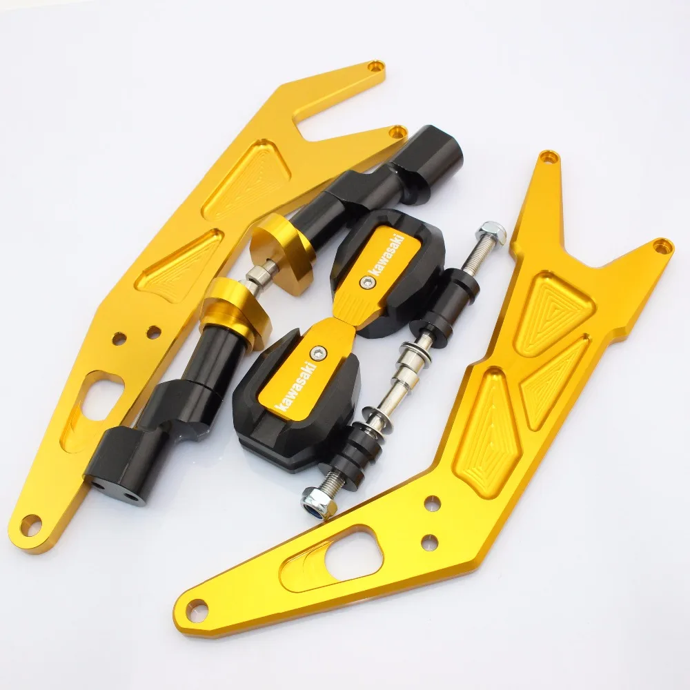 

New 4 colors to choose from Motorcycle CNC Aluminum Frame Slider Motorbike Falling Protector For KAWASAKI Ninja 300 2013-2016