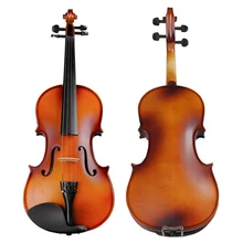 Натуральная пламенная Кленовая скрипка студентов античный матовый скрипки струны музыкальный инструмент с полным набором аксессуаров tongling бренд