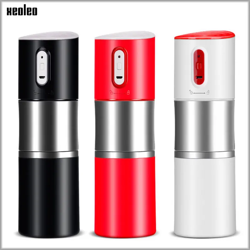Портативная кофемашина XEOLEO с USB зарядкой кофемолка из нержавеющей стали для