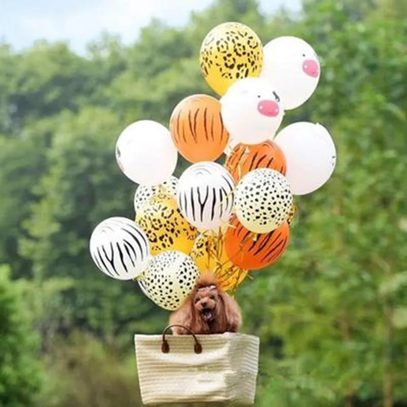 20 шт./партия воздушные шары из латекса с изображением мультяшных животных globos, коровы, для фермы, тематическая вечеринка на день рождения, декор Zabra, насадка для душа для малышей
