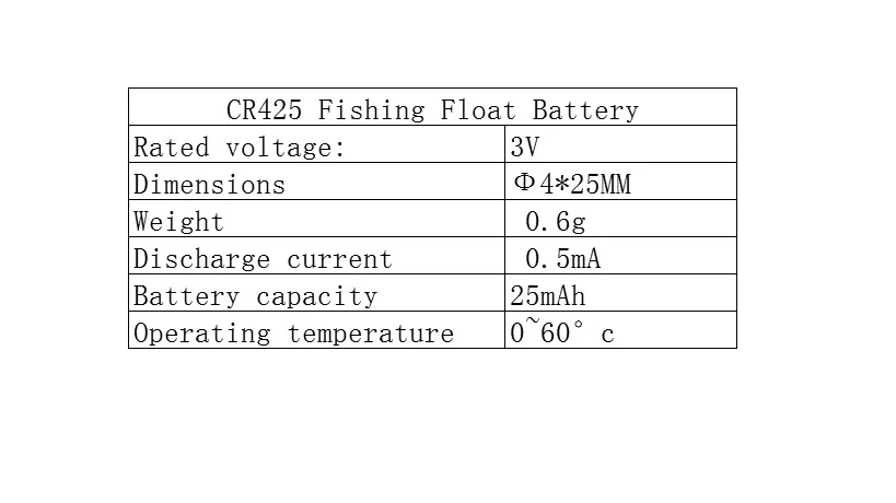 Bateria de Células de Lítio Bóia de Pesca Acessórios de Pesca Equipamento de Pesca Unidades Pacote Pin Noite Eletrônica Levou Ferramenta 100 - Cr425 3 Cheap Boia de pesca