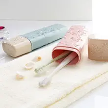 Портативный Дорожный Чехол для зубной щетки щетка для ванной органайзер для зубной пасты футляр для хранения зубной щетки Эфирное Пластик коробка