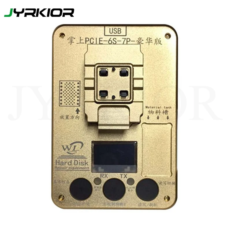 

Jyrkior WL MINI Size PCIE NAND Flash IC Programer Tool NAND Test Fixture For iPhone 6S / 6S Plus / 7 / 7Plus fOR iPad Pro