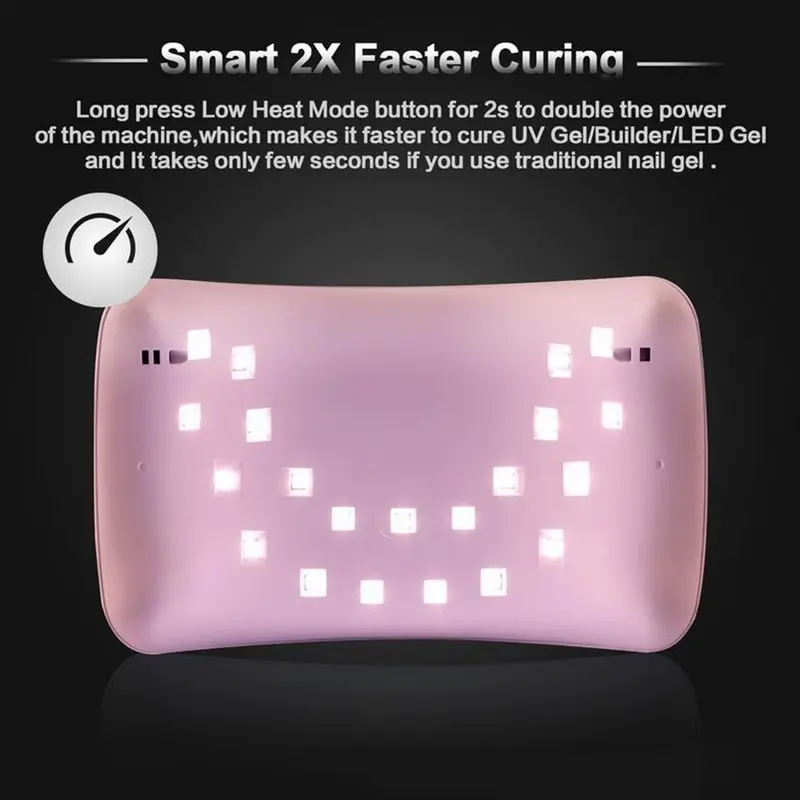 SUN Lamp SUN8s Nail Machine 48W LED UV Lamp Nail For Nail Gel Polish Manicure Mode Gel With Digital Display Low Heat