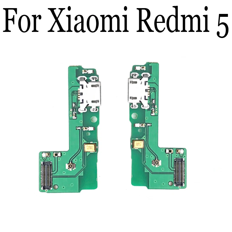 Для Xiaomi Redmi 5 порт для зарядной USB док-станции микрофон модуль плата гибкий кабель Запчасти Замена XiaomiRedmi5