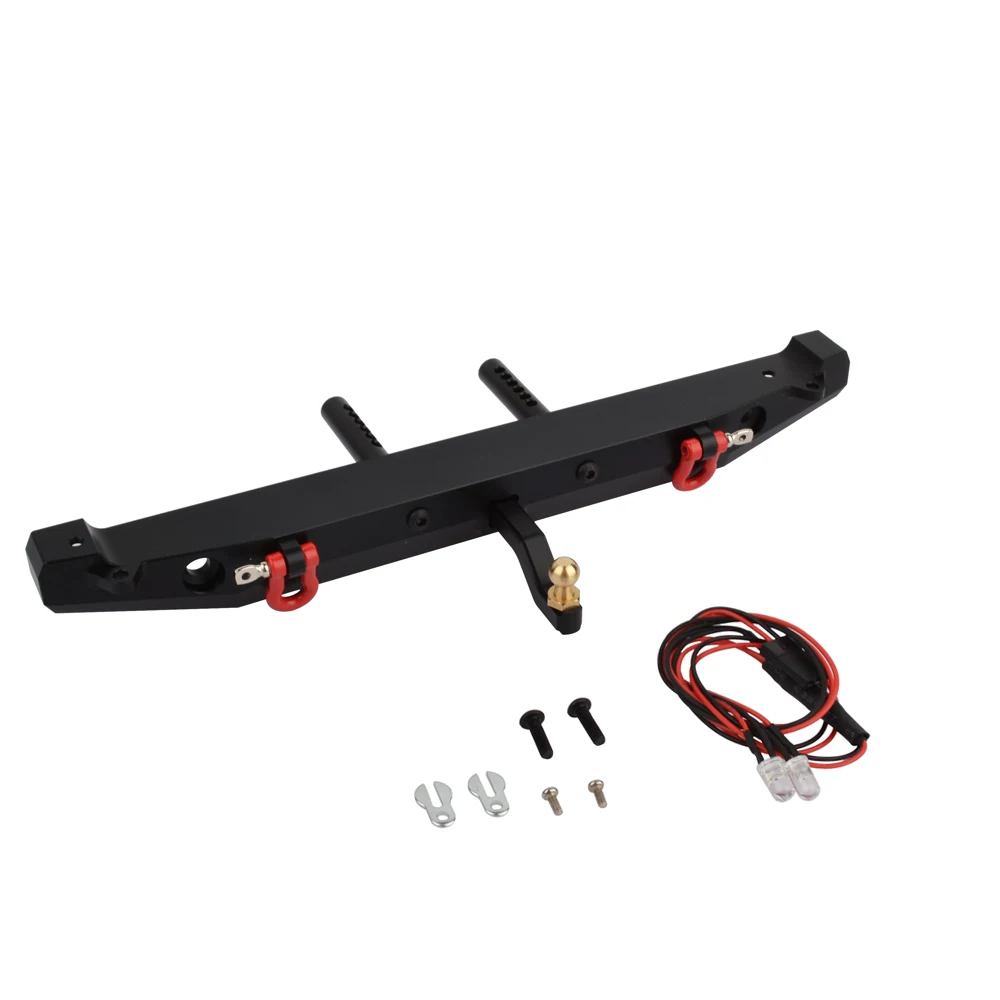 

1:10 Rc Car Metal Rear Bumper with LED Light for TRAXXAS TRX-4 TRX4 Axial SCX10 90046 90047