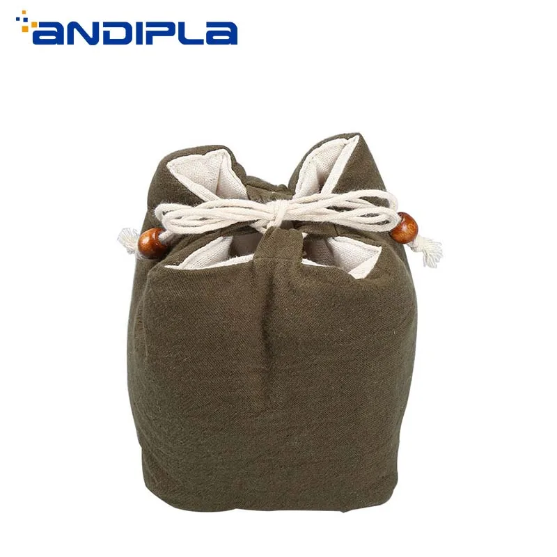 Japanese Style Portable Travel Tea Set Teaware Storage Bag For 1 Teapot