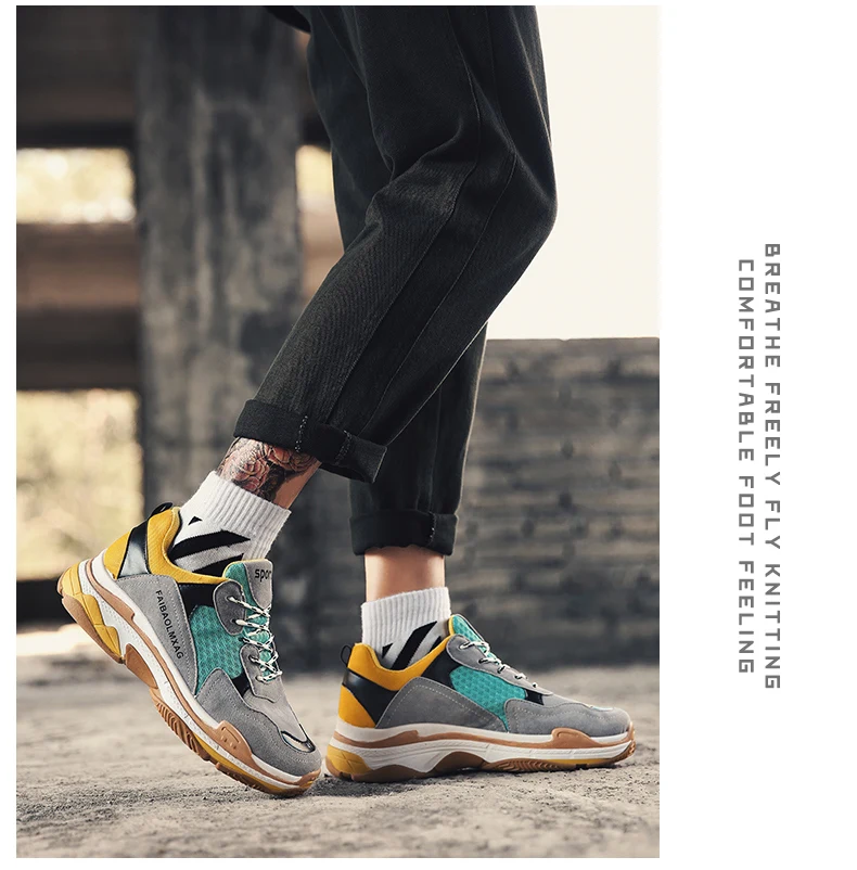 SOCONE/Новинка года; Дизайнерские мужские кроссовки в винтажном стиле; удобная мужская обувь из замши; легкие кроссовки для ходьбы; Balencia