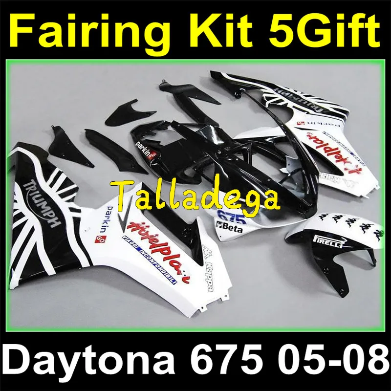 

Full Body Plastic Fairing Kit Set For Triumph Daytona 675 2006 2007 2008 06 07 08 Fairings T06-080044