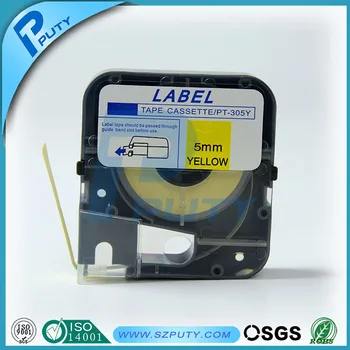 

5PCS For MAX PT-305Y Ribbon PT-305Y LM-305Y Yellow Tape Compatible For Electronic Lettering machine LM-380E, LM-390A