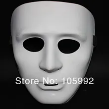 JabbaWockeeZ маска танец rs Qi танец хип-хоп белая маска тонкие модели 10 шт./лот