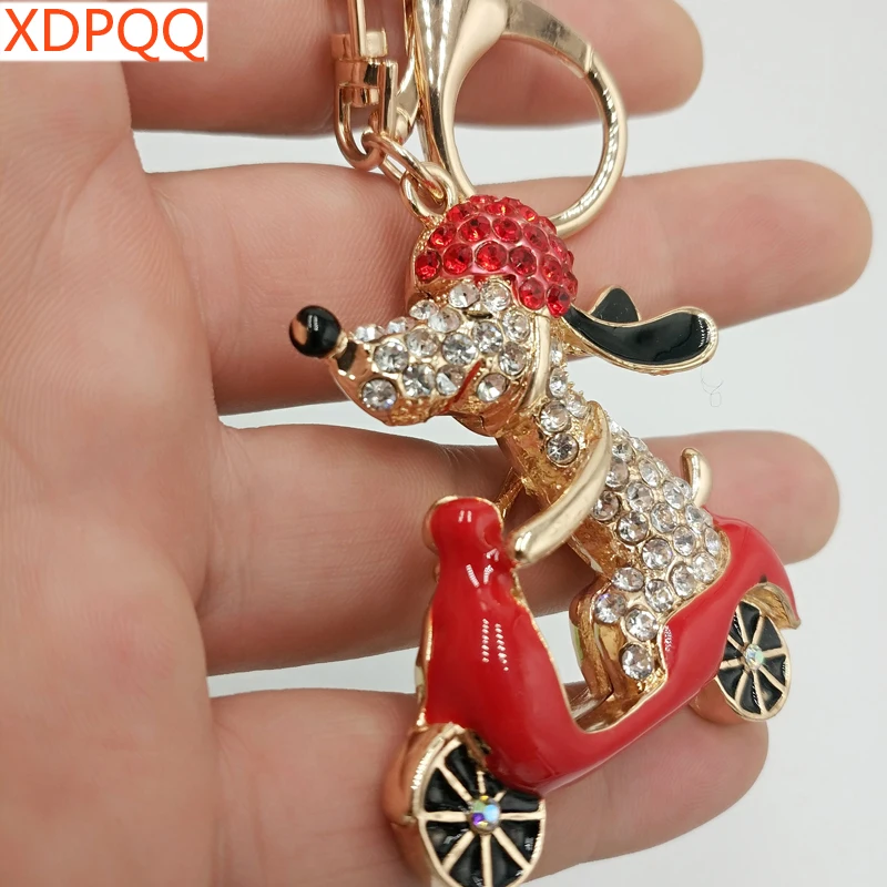 XDPQQ2018 Модный Ювелирный брелок для ключей женский автомобильный кулон сумка Подвеска популярные ювелирные изделия животное брелок с изображением щенка