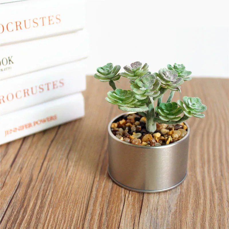 Simulated Potted Plants Succulent Bonsai Plastic Creative Decor portable Table Decor Artificial Flower
