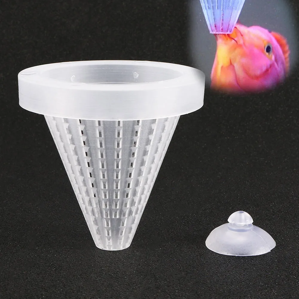 4pcs Fish Feeder Tapered Aquarium Red Worm Feeding Feeder Funnel Cup