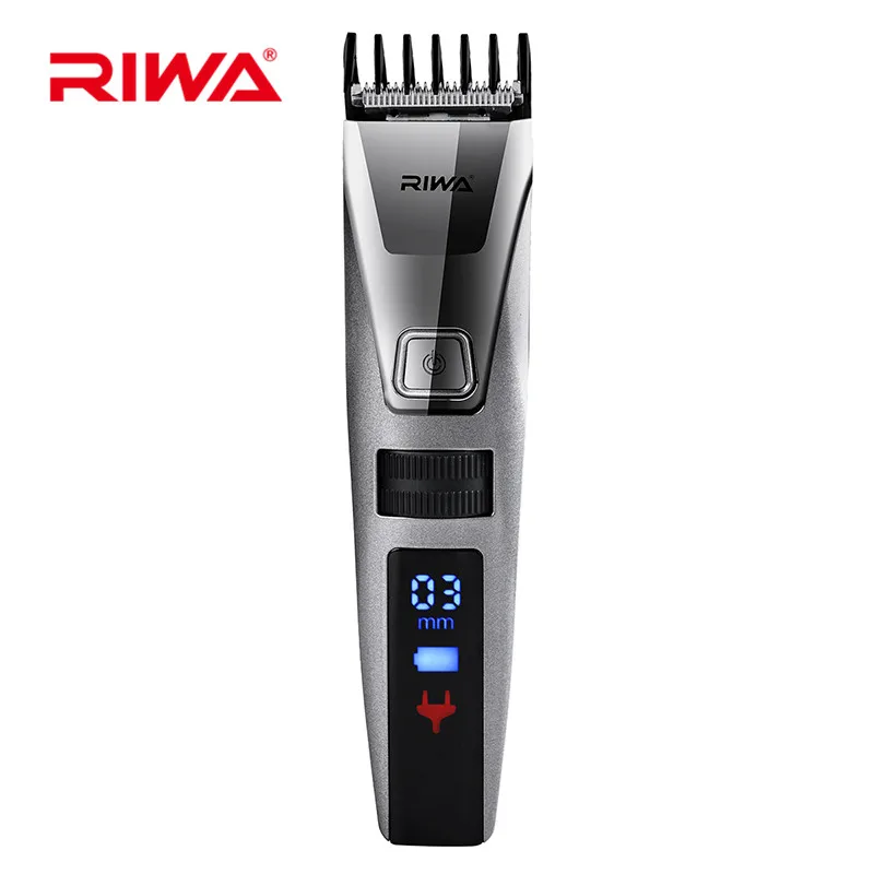 

RIWA K3 IPX5 Waterproof Beard Trimmer Electric Hair Clipper Shaver LCD Display Hair Trimmer cortadora de cabello Fast Charging