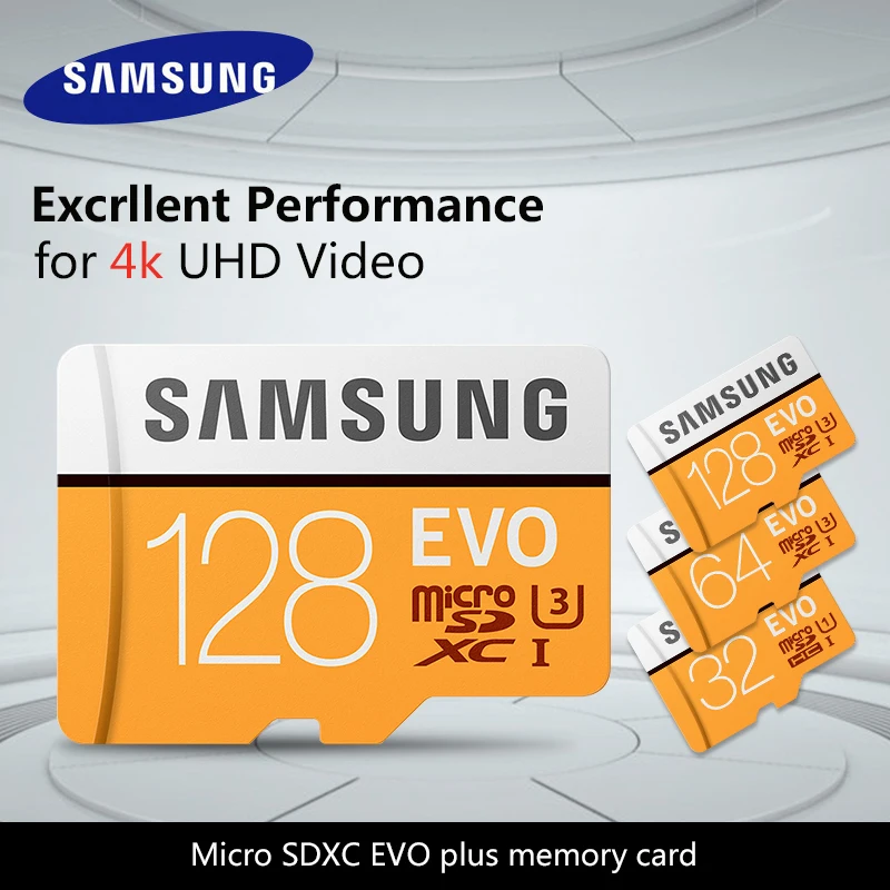 SAMSUNG EVO Plus карта памяти 8 Гб/32 ГБ/SDHC 64 Гб/128 ГБ/256 ГБ/SDXC Micro SD TF карта класс 10 Microsd C10 UHS-1 карты