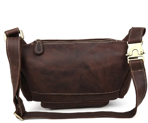 Поясная Сумка Crazy Horse Мужская винтажная из натуральной кожи|bag waist|waist packbag waist pack |