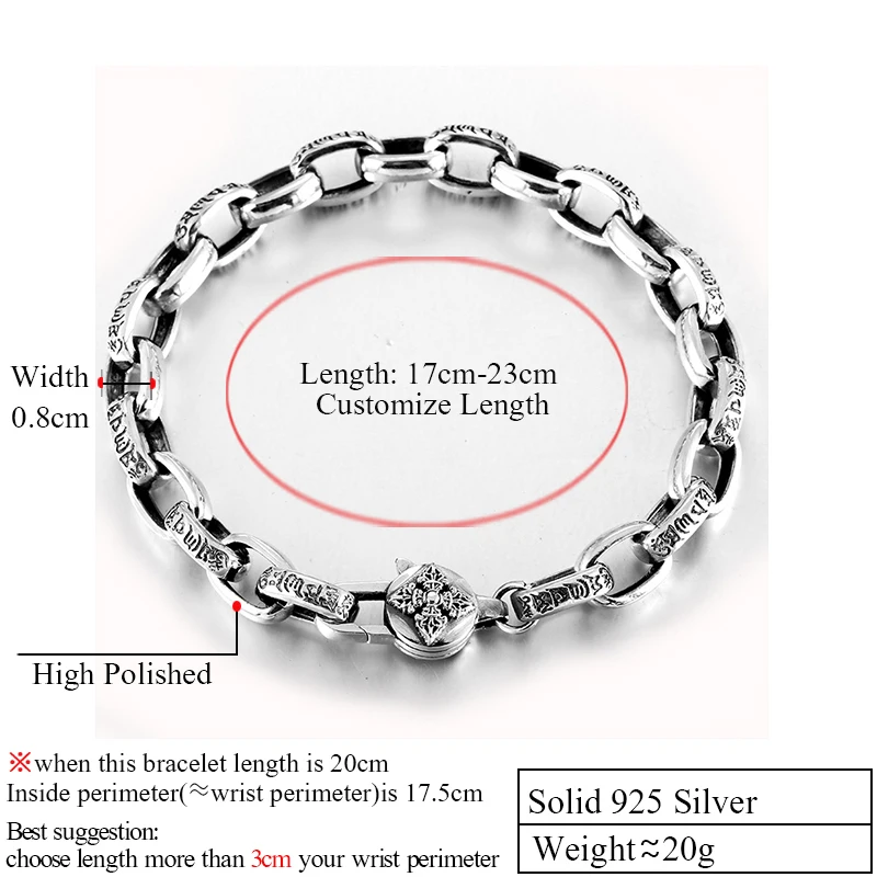 ZABRA браслеты Будды для мужчин твердые браслеты из серебра 925 пробы для женщин полированные Ретро Черные ювелирные изделия ручной работы для мужчин
