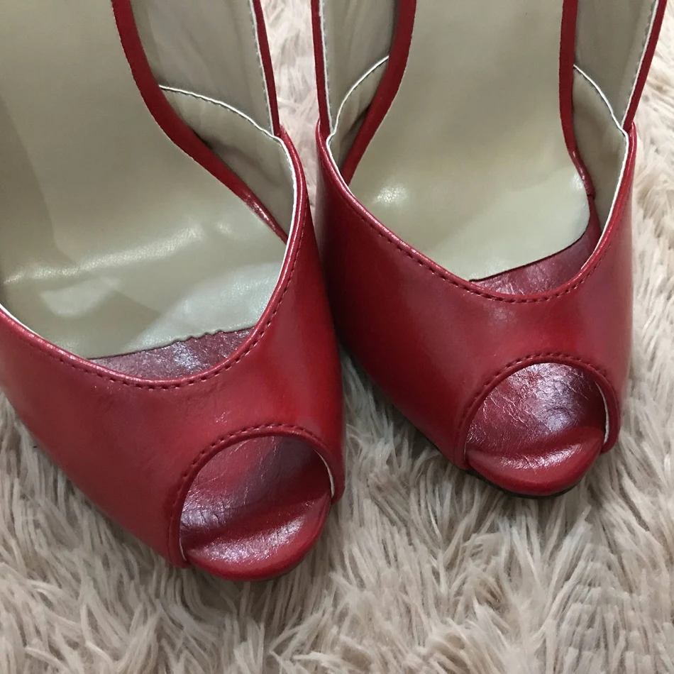Женские босоножки на высоком тонком каблуке-шпильке; пикантные вечерние туфли с открытым носком и ремешком сзади; Цвет Черный; Свадебная обувь; 3845-g1