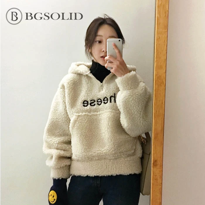 Korean 2018 new cute plush monogrammed casual hat cover lamb -Hoodies, Sweatshirts Korean 2018 new cute plush monogrammed casual hat cover lamb -Hoodies, Sweatshirts