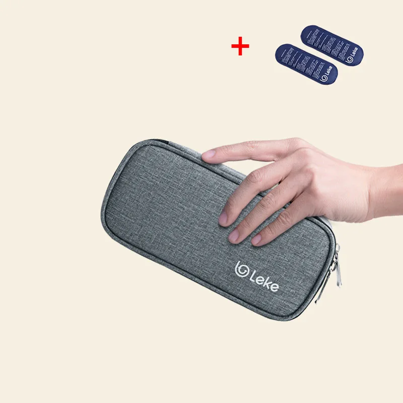 Insulin refrigerated bag gray