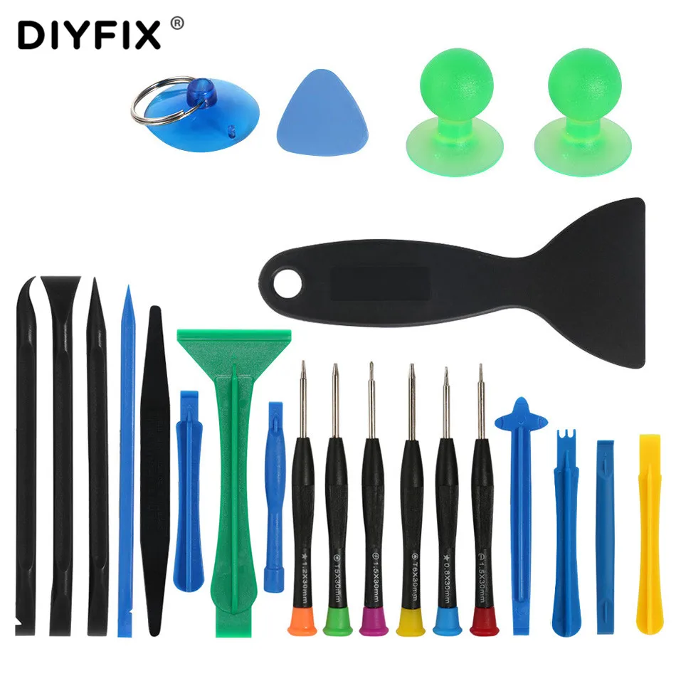 

DIYFIX 23 in 1 Laptop Opening Repair Tools Kit Precision Screwdriver Set for iPhone MacBook CellPhone Tablet PC Disassemble Tool