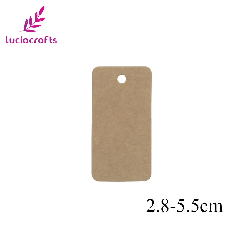 Lucia crafts 48 шт./лот многостильные бирки из крафт бумаги для рукоделия свадебный