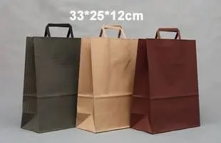 

Kraft paper bag,33X25X12CM, Garment bags,Kraft gift bag with handle,Wholesale price (SS-474)