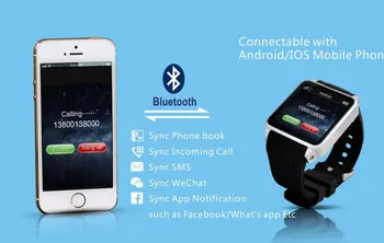 

Smartwatch Phone MTK6260 Pedometer Healthy Fitness Function Sync Watch Remote Control TF up to 32GB MP3/MP4 For Android