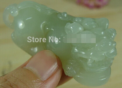 

Free shipping >>@>> Hot sell Certified White Natural Chinese Hetian Nephrite Jade Pendant Pixiu