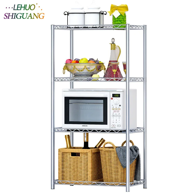 4 schichten Multifunktions Lagerung Halter Küche Organizer Racks kunststoff Rost proof rohr mikrowelle Regal möbel Online