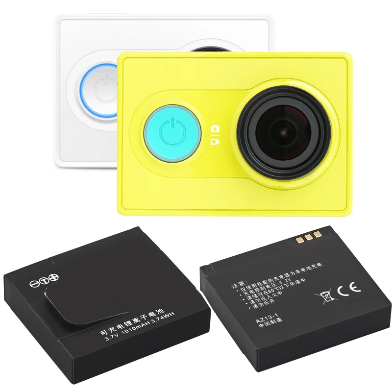 Новые высококачественные 4 шт. 1010 мАч Xiaomi YI AZ13 1 аккумулятор + двойное зарядное