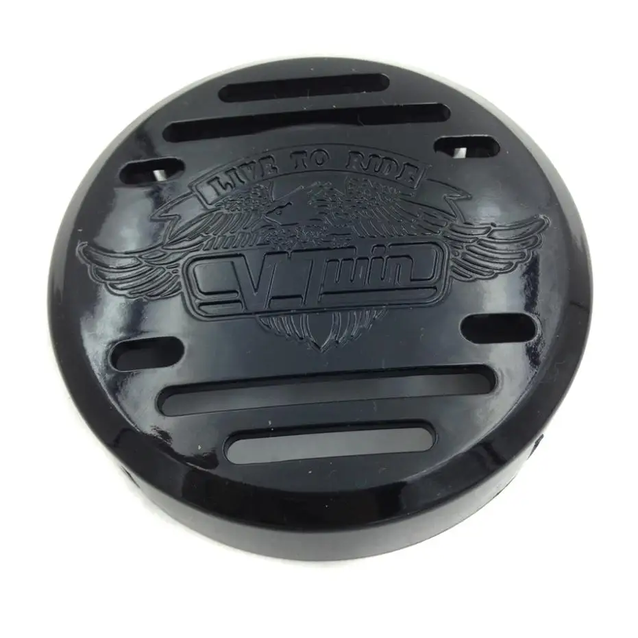 Для мотоцикла Kawasaki Vulcan 800 Yamaha V-Star 650 1100 Classic Silverado BLACK Horn Cover